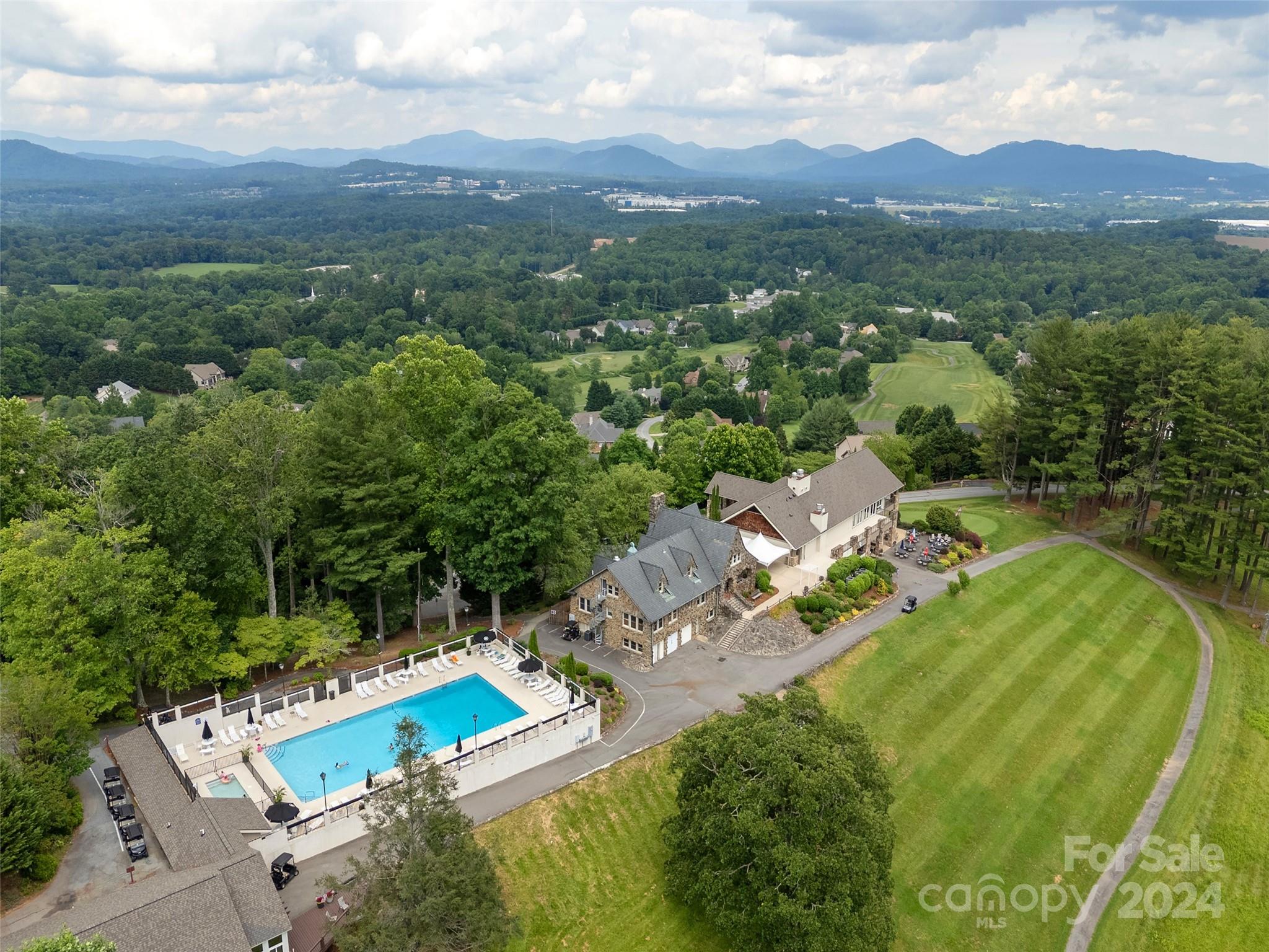 28 Chestnut Ridge Road, Unit 228 Mills River, NC 28759 - Photo 43 of 48 an aerial view of a house with a garden