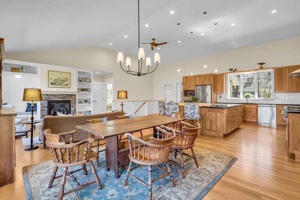17 Whitney Road Stow, MA 01775 - Photo 19 of 42 a view of a dining room with furniture and wooden floor