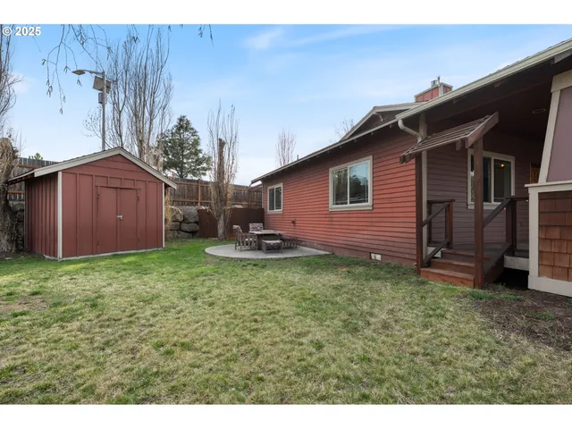 a backyard of a house
