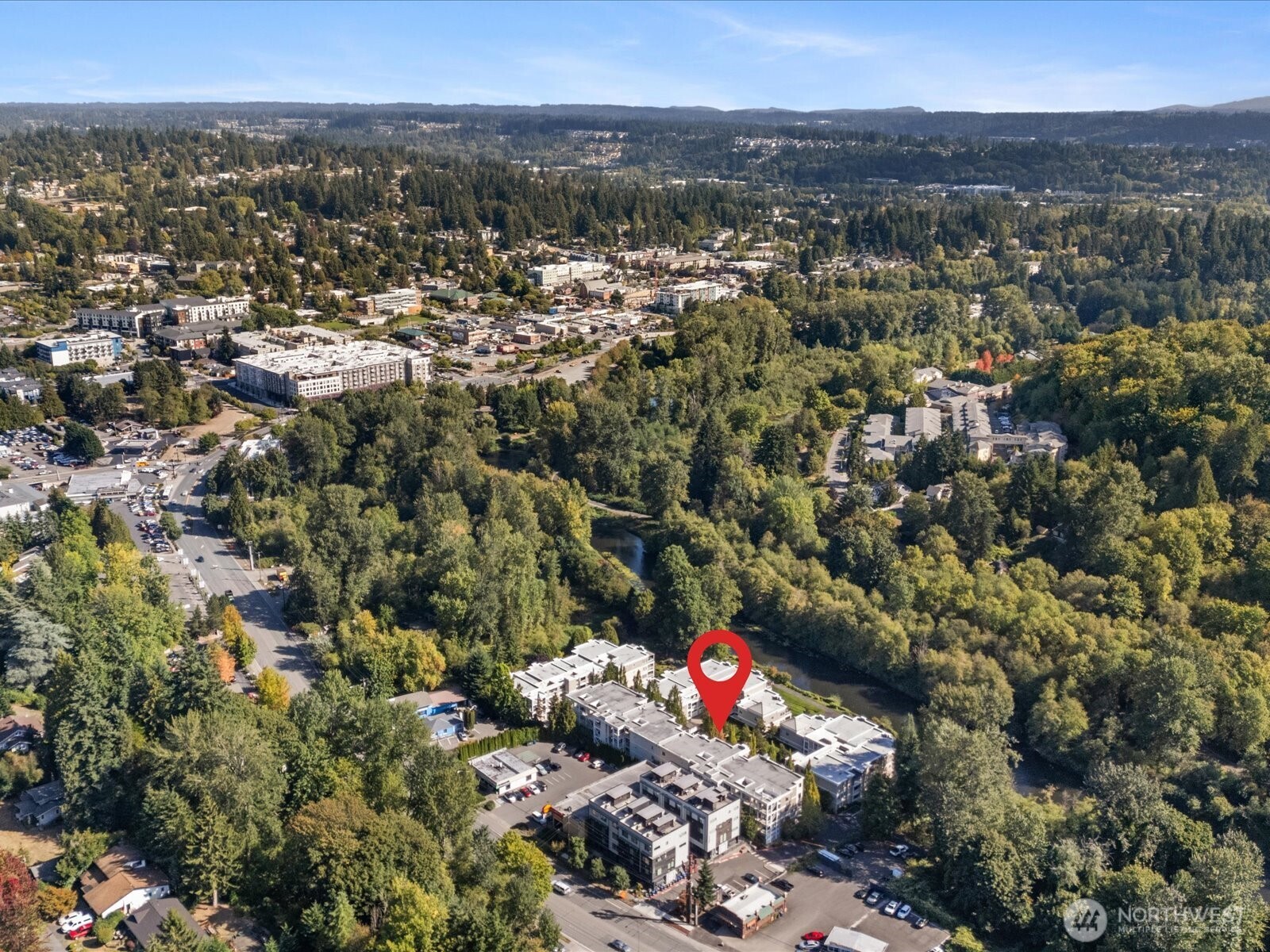 17426 Bothell Way Northeast, Unit A407 Bothell, WA 98011 - Photo 36 of 36 an aerial view of residential houses with city view