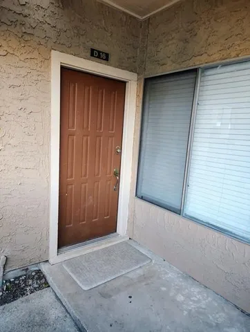 a view of front door