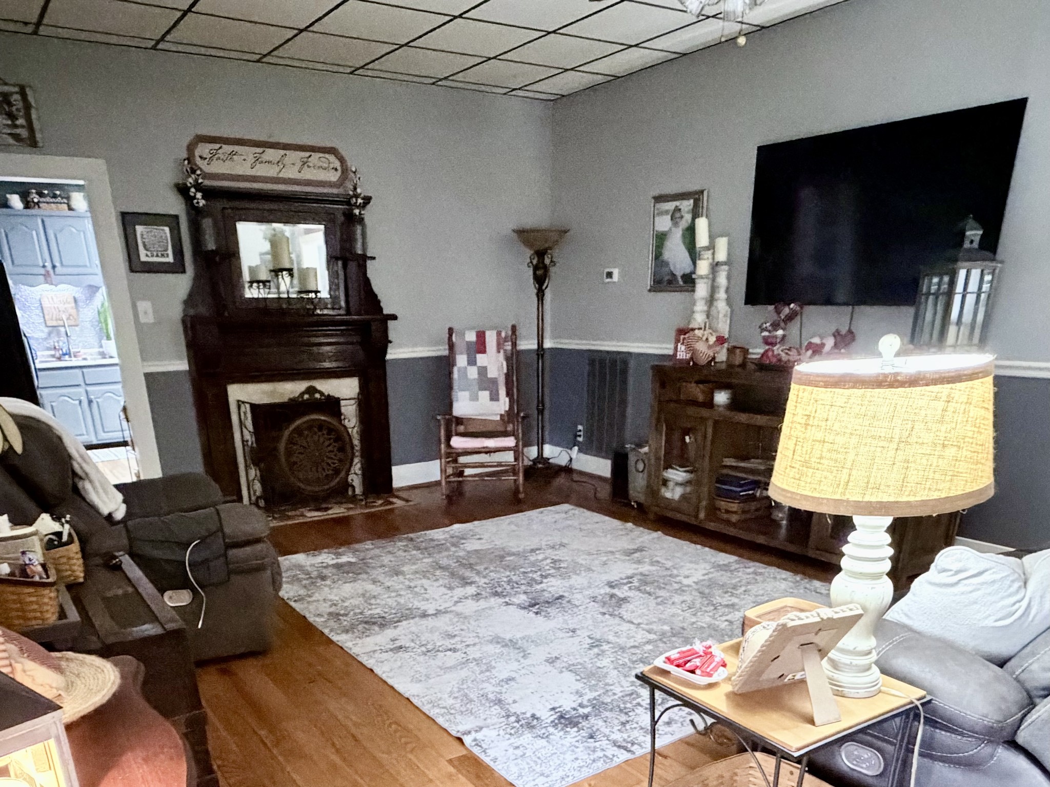 404 South Church Street Adams, TN 37010 - Photo 6 of 18 a living room with furniture and a flat screen tv