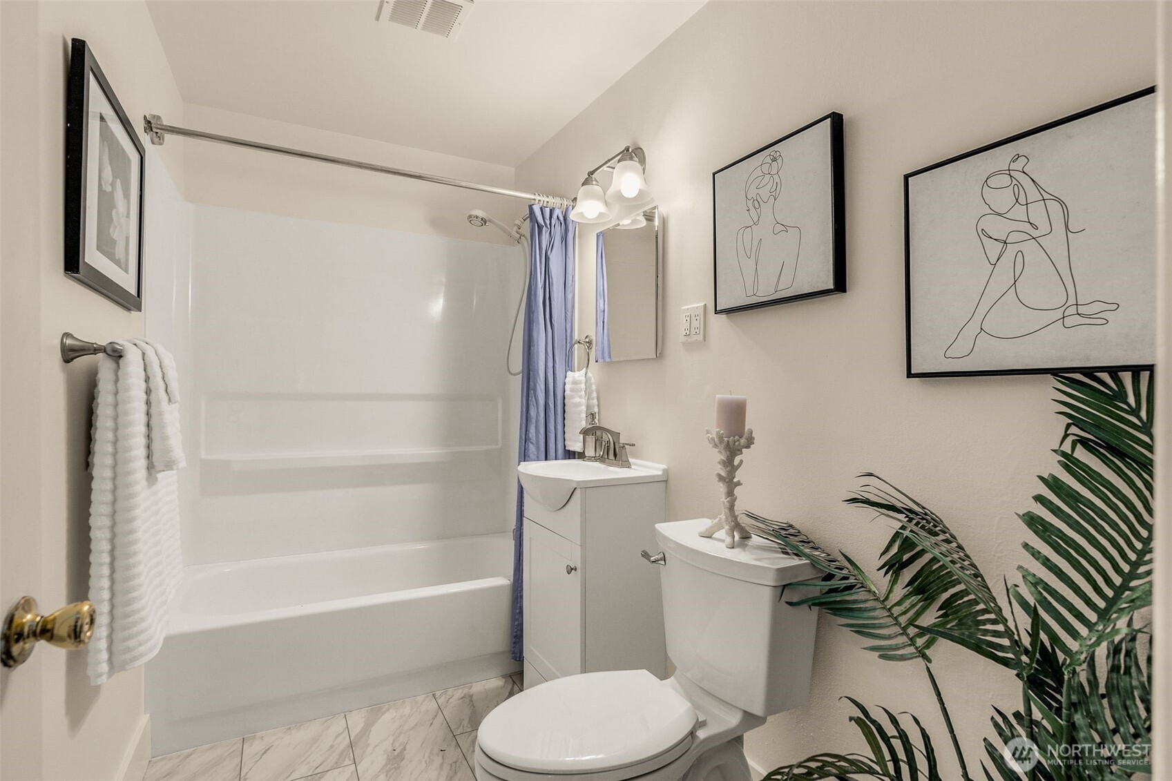 5143 46th Avenue Northeast Seattle, WA 98105 - Photo 19 of 33 a bathroom with a sink toilet and shower