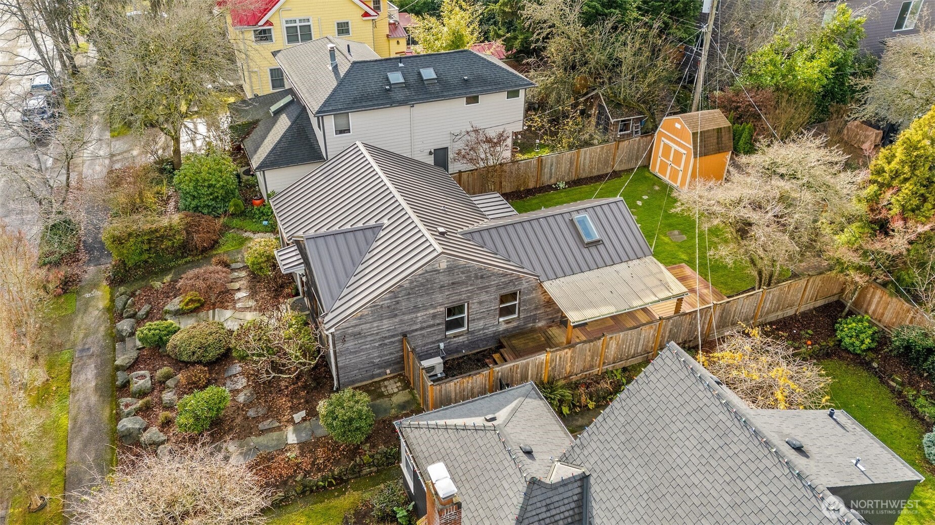 5143 46th Avenue Northeast Seattle, WA 98105 - Photo 27 of 33 an aerial view of a house with a yard