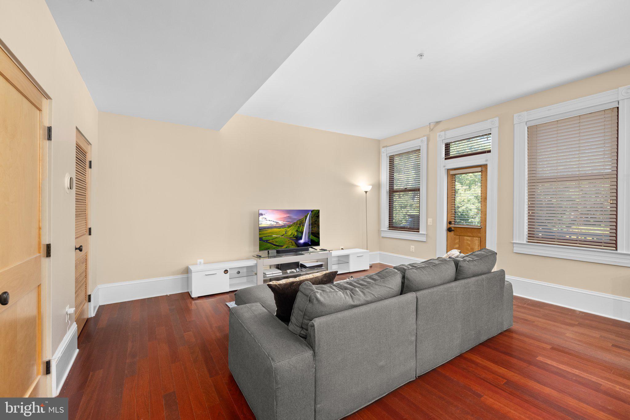 9610 Dewitt Drive, Unit SH205 Silver Spring, MD 20910 - Photo 5 of 21 Living Room, high ceilings & SUNNY
