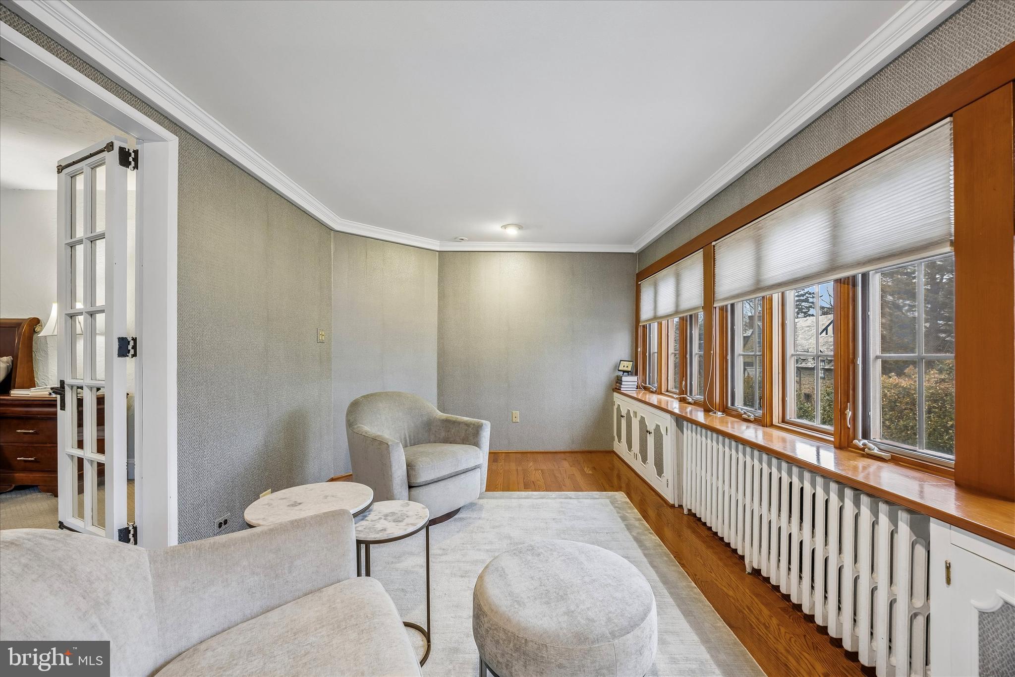 239 Winding Way Merion Station, PA 19066 - Photo 24 of 48 a view of a hallway with wooden floor and furniture