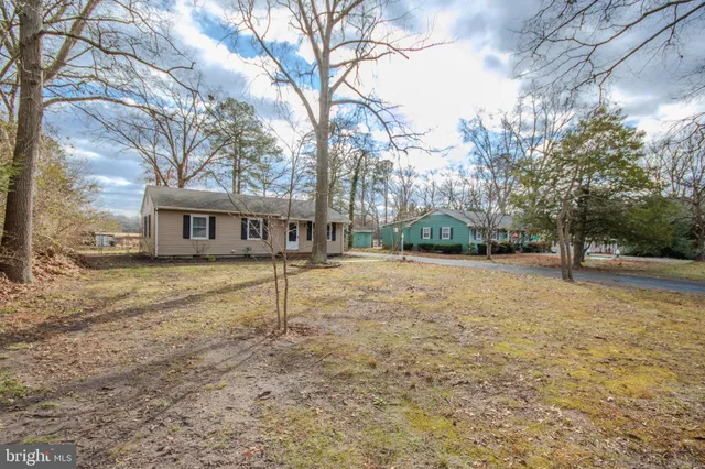 a house with trees in front of it