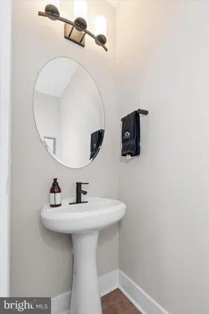 a bathroom with a shower and toilet