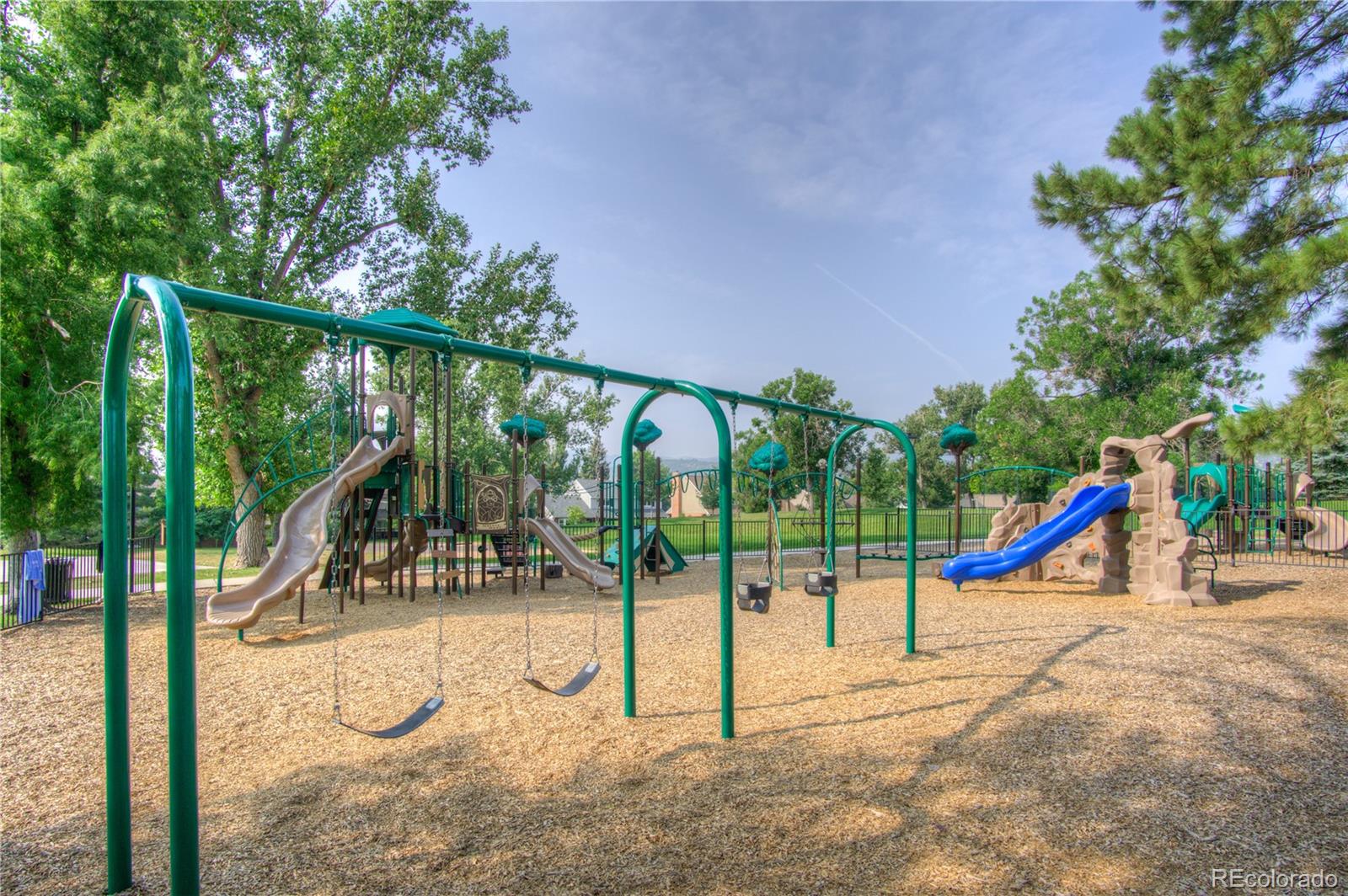 11781 West Elk Head Range Road Littleton, CO 80127 - Photo 45 of 48 a view of a park with potted plants and palm trees