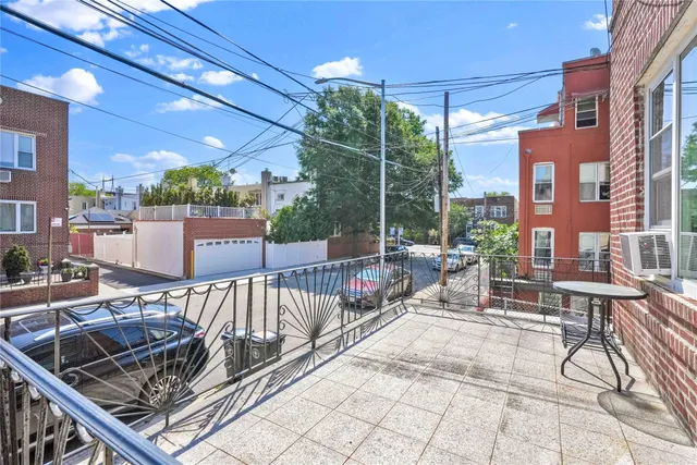 a view of a chairs and tables in the patio