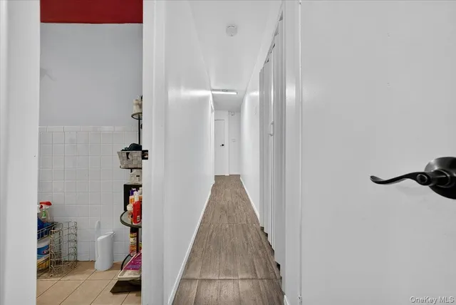 a view of a bench in the roof deck