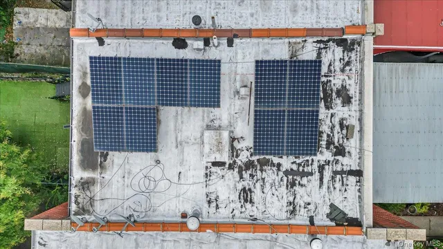 a view of a city from a balcony