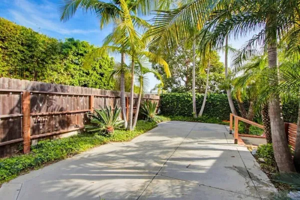 a view of a house with a patio
