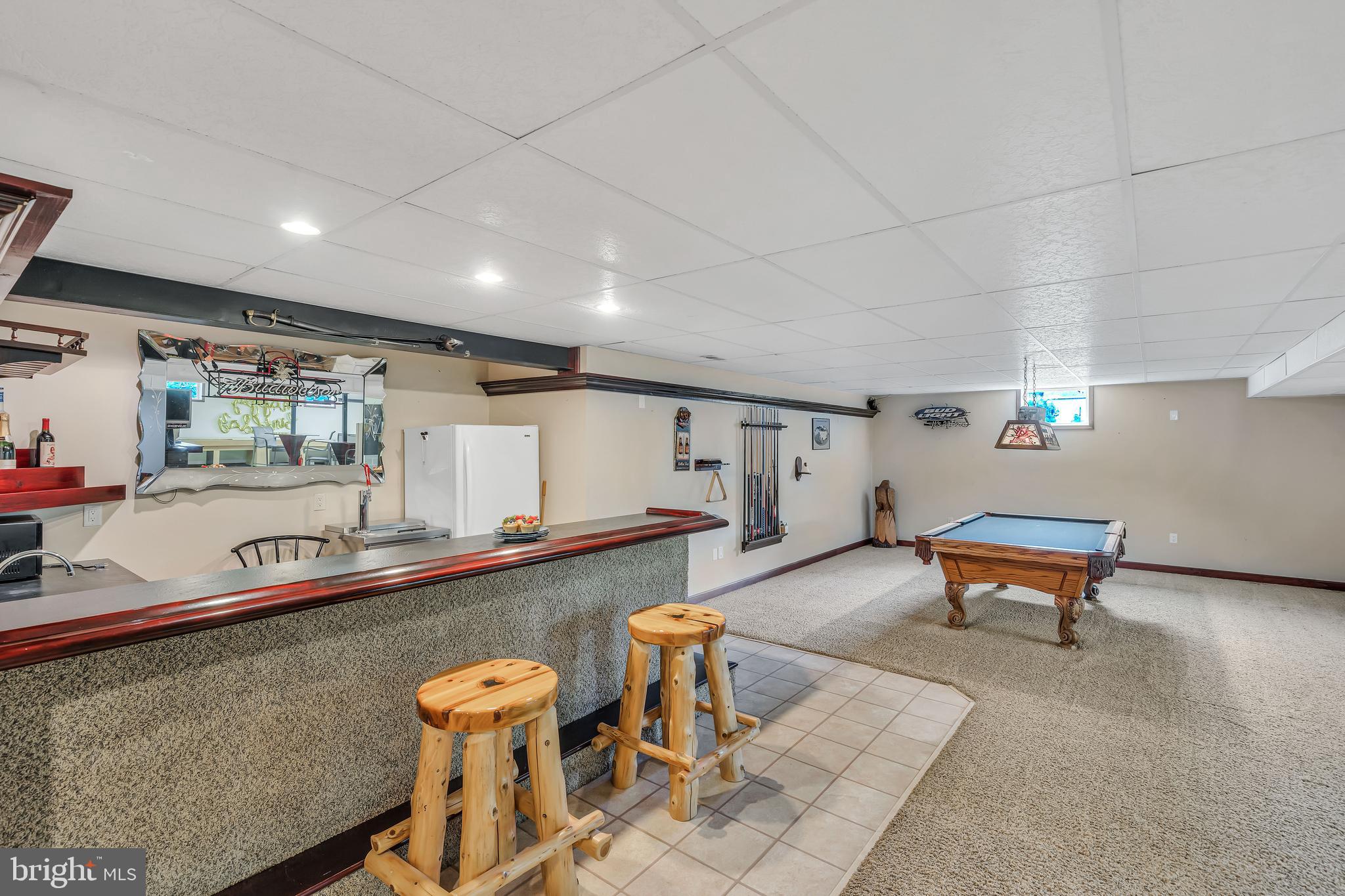 284 Little New York Road Rising Sun, MD 21911 - Photo 34 of 61 Finished basement with half bath & built-in bar