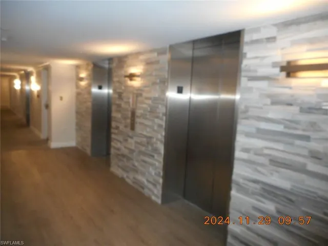 a view of elevator and window