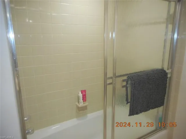 a close view of a bathroom shower