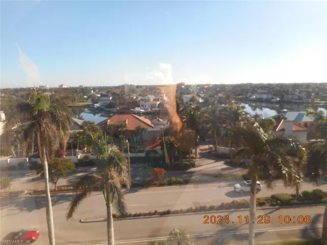 a view of a city with tall buildings