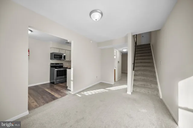 a view of kitchen and utility room