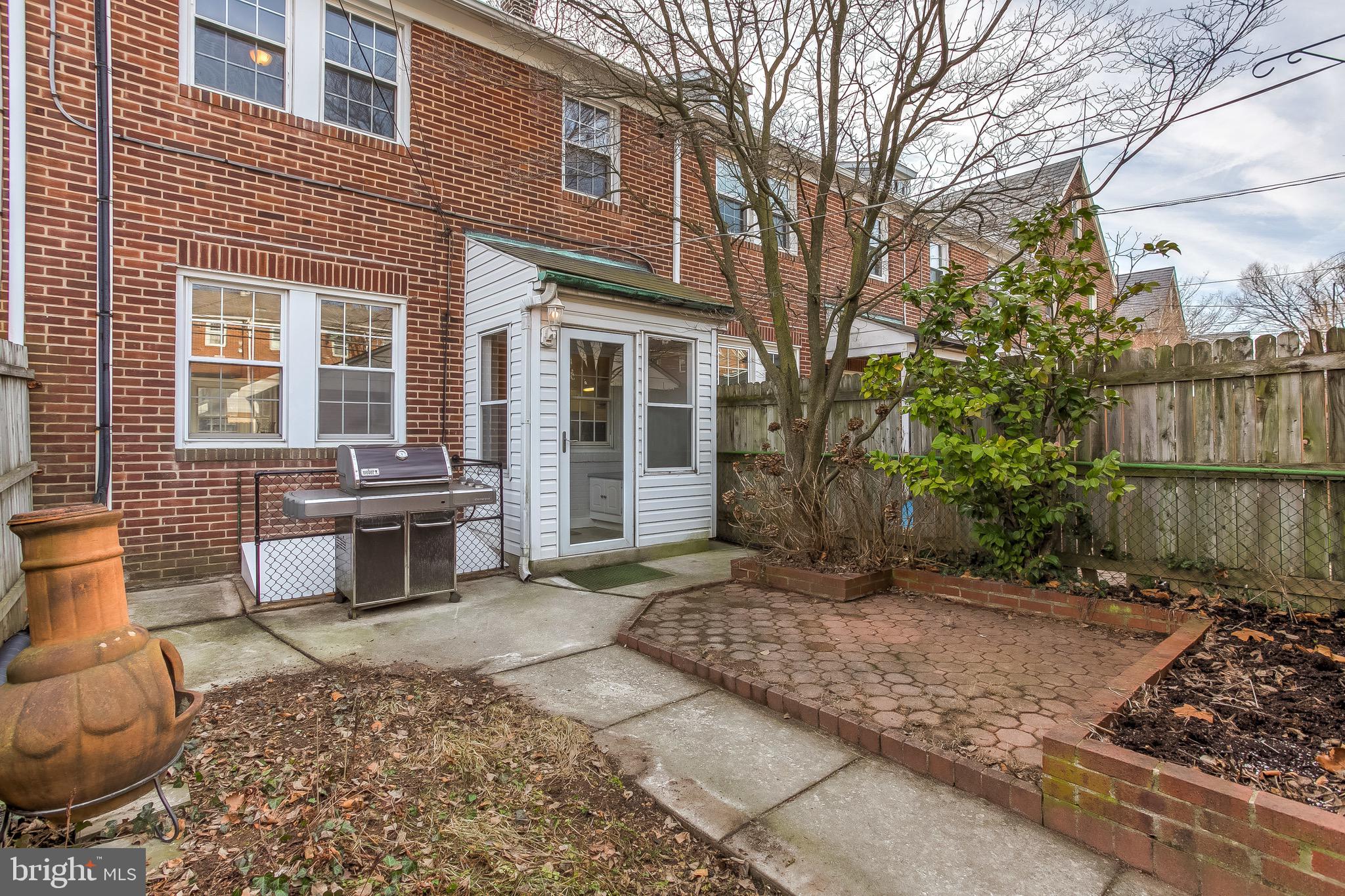 328 Murdock Road Baltimore, MD 21212 - Photo 41 of 49 Backyard w Brick Patio/Garden