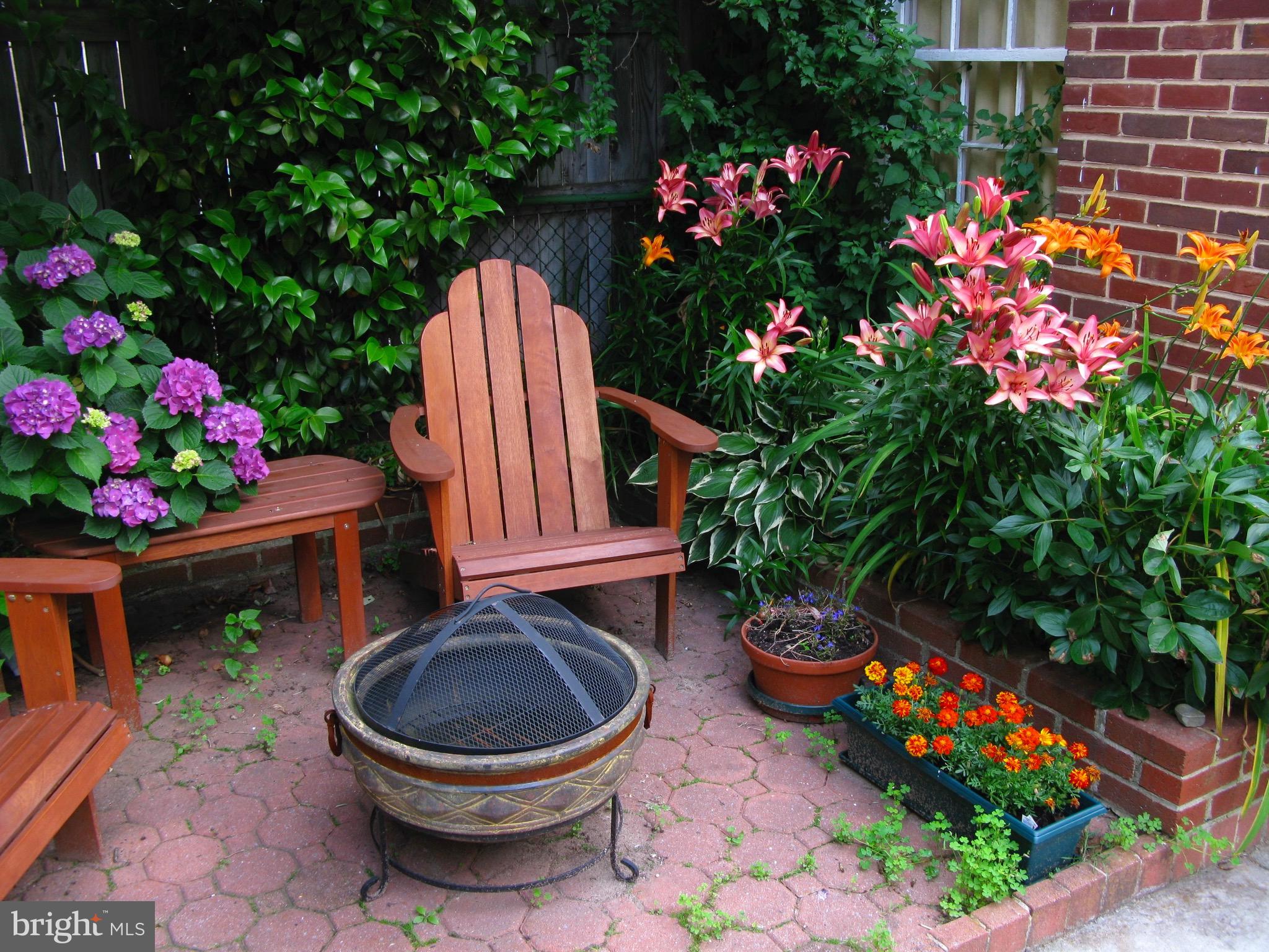 328 Murdock Road Baltimore, MD 21212 - Photo 49 of 49 Brick Patio & Garden in middle of last Summer....
