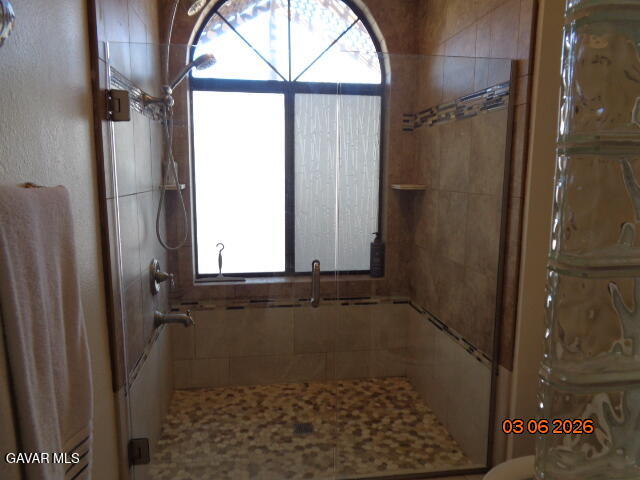 43043 Flag Street Lancaster, CA 93536 - Photo 21 of 29 a bathroom with a bathtub and shower