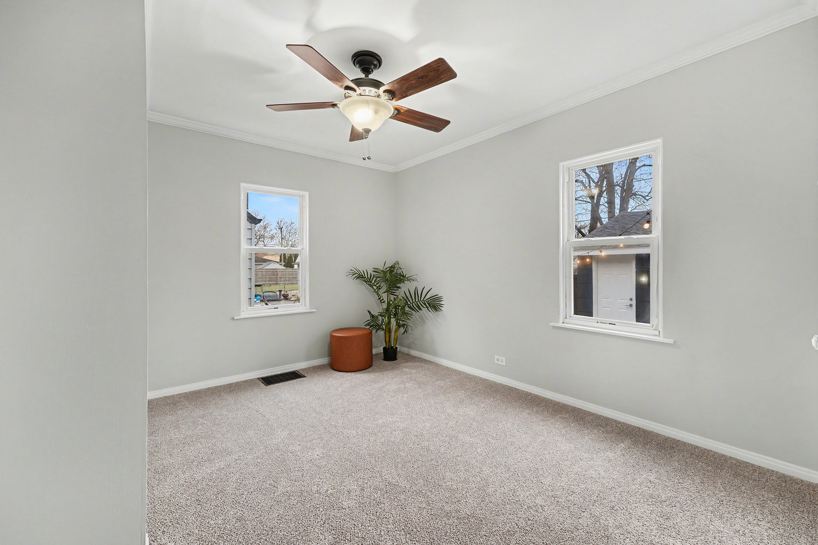3634 178th Street Lansing, IL 60438 - Photo 15 of 28 an empty room with window and ceiling fan