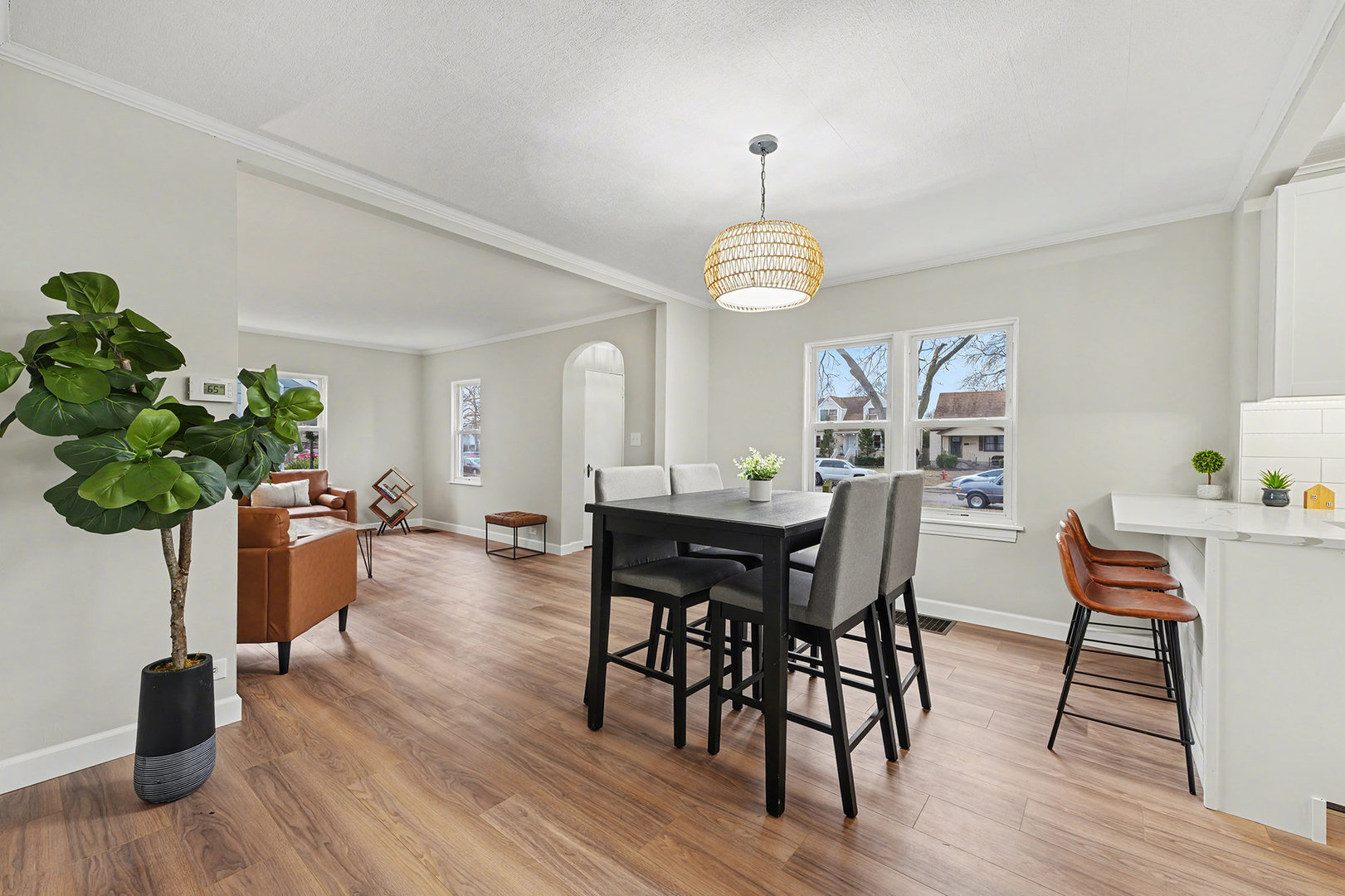3634 178th Street Lansing, IL 60438 - Photo 8 of 28 a view of a dining room with furniture window and wooden floor