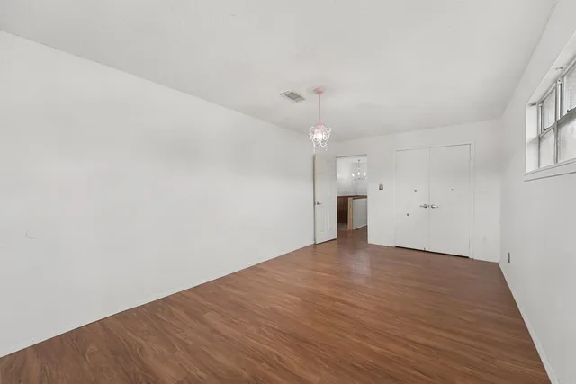 wooden floor in an empty room