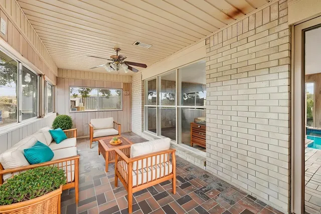 a outdoor space with patio