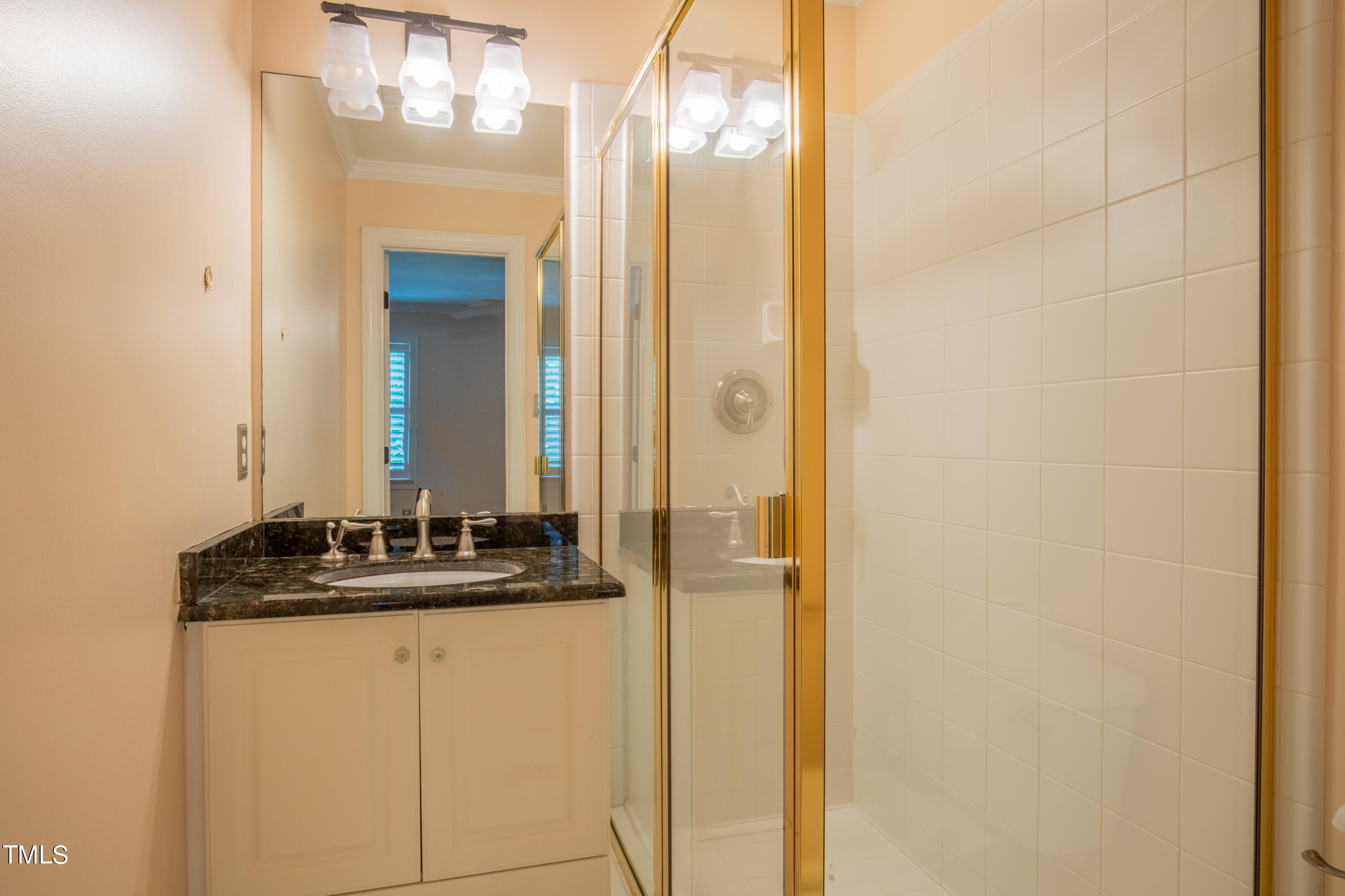 3308 Tall Tree Place Raleigh, NC 27607 - Photo 19 of 34 a bathroom with a mirror and a sink