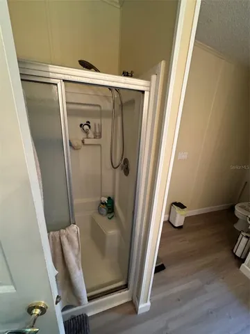 a view of a storage and utility room