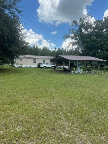 a car parked in front of a house