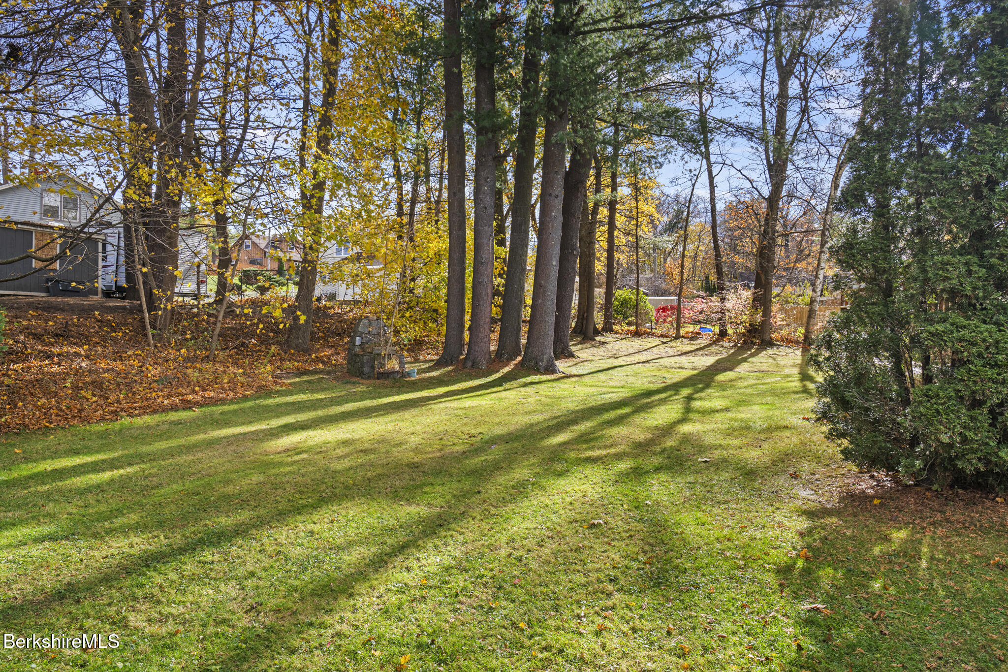 22 Auburn Street Pittsfield, MA 01201 - Photo 5 of 29 a view of yard with swimming pool and trees