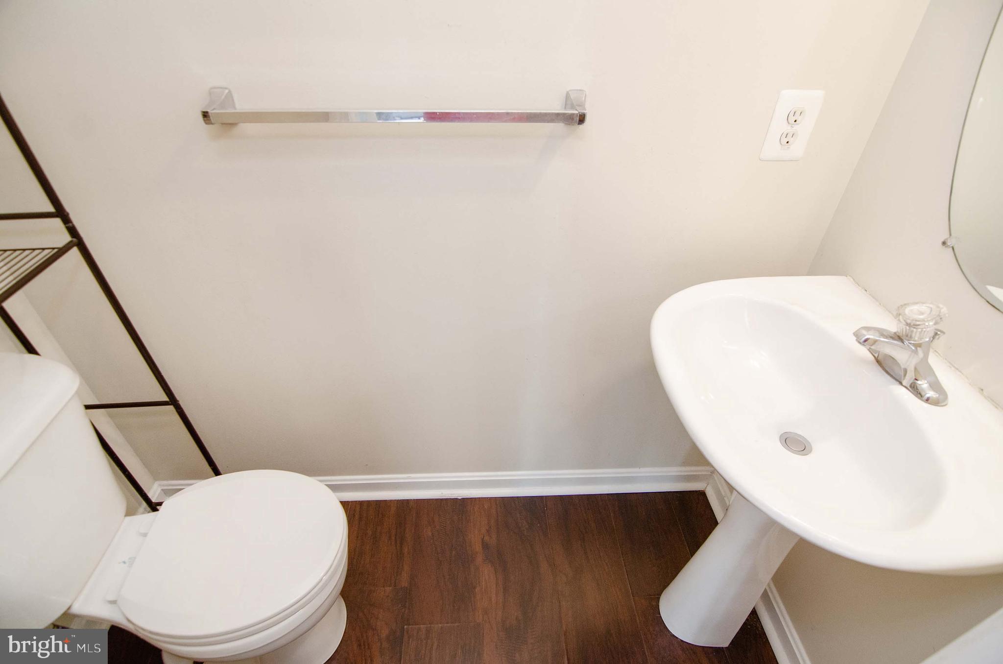 half bath right off of the foyer