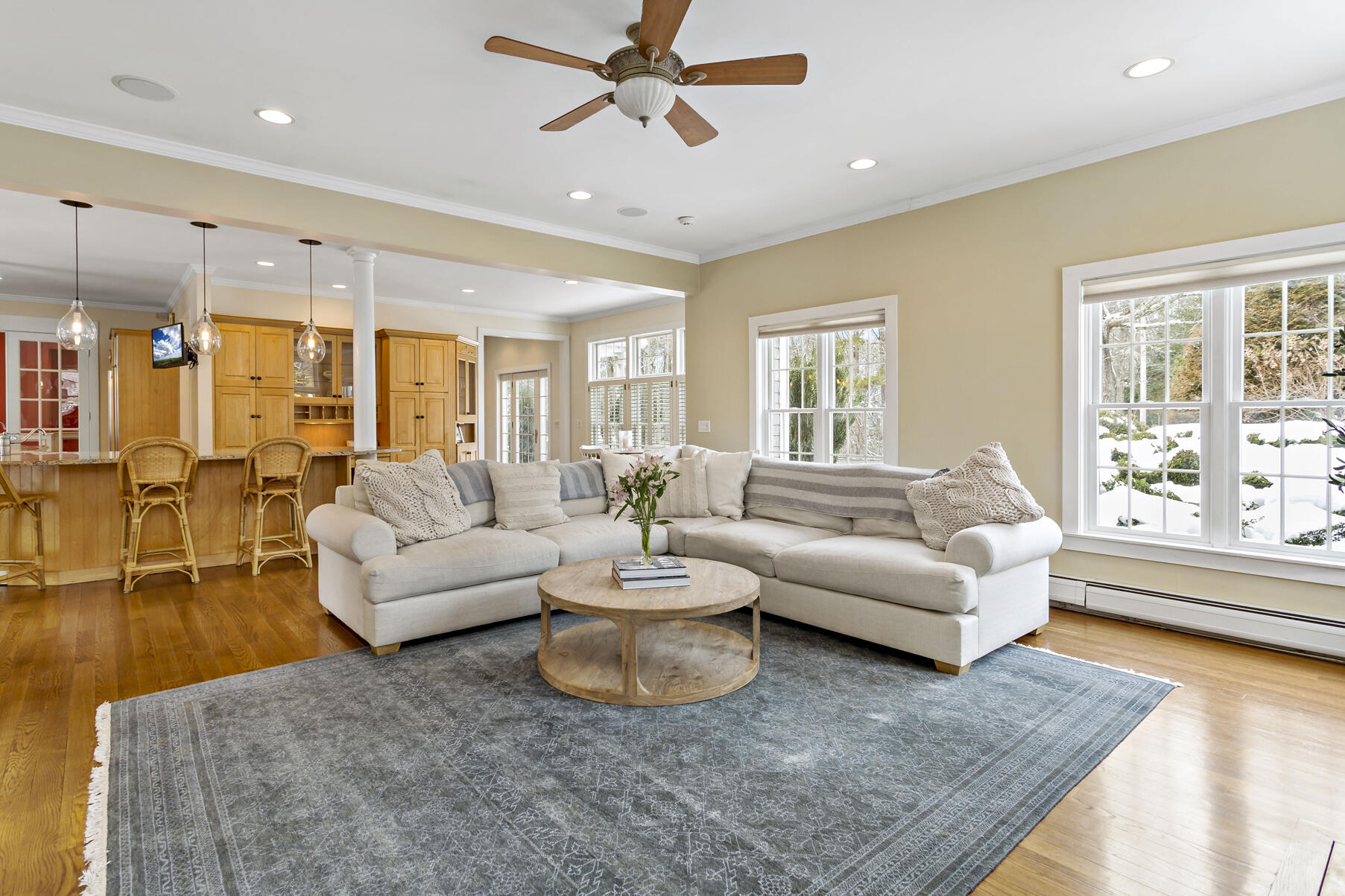 442 Bay Lane Centerville, MA 02632 - Photo 12 of 36 a living room with furniture and a large window