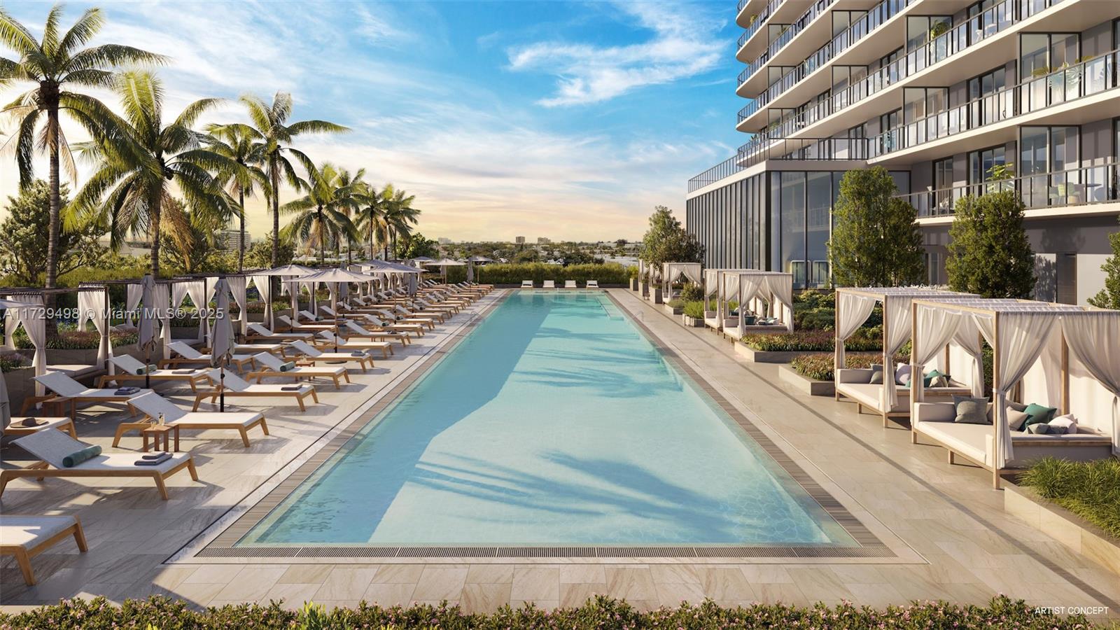 580 72nd Street, Unit 2101 Miami, FL 33141 - Photo 5 of 6 view of a house with swimming pool