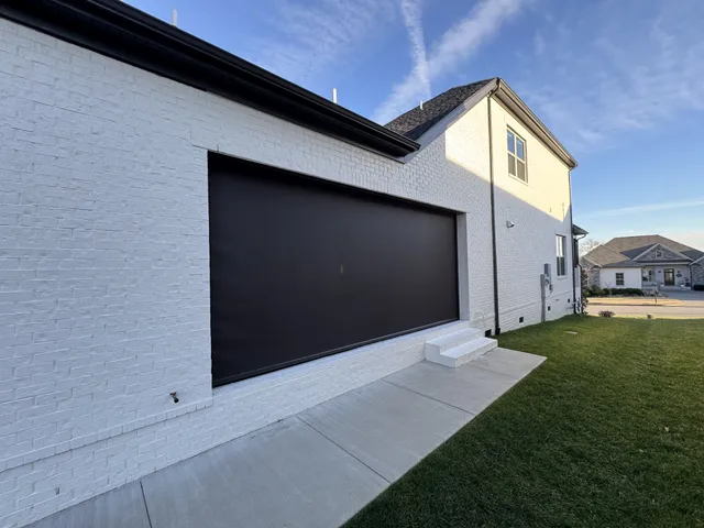 a backyard of a house