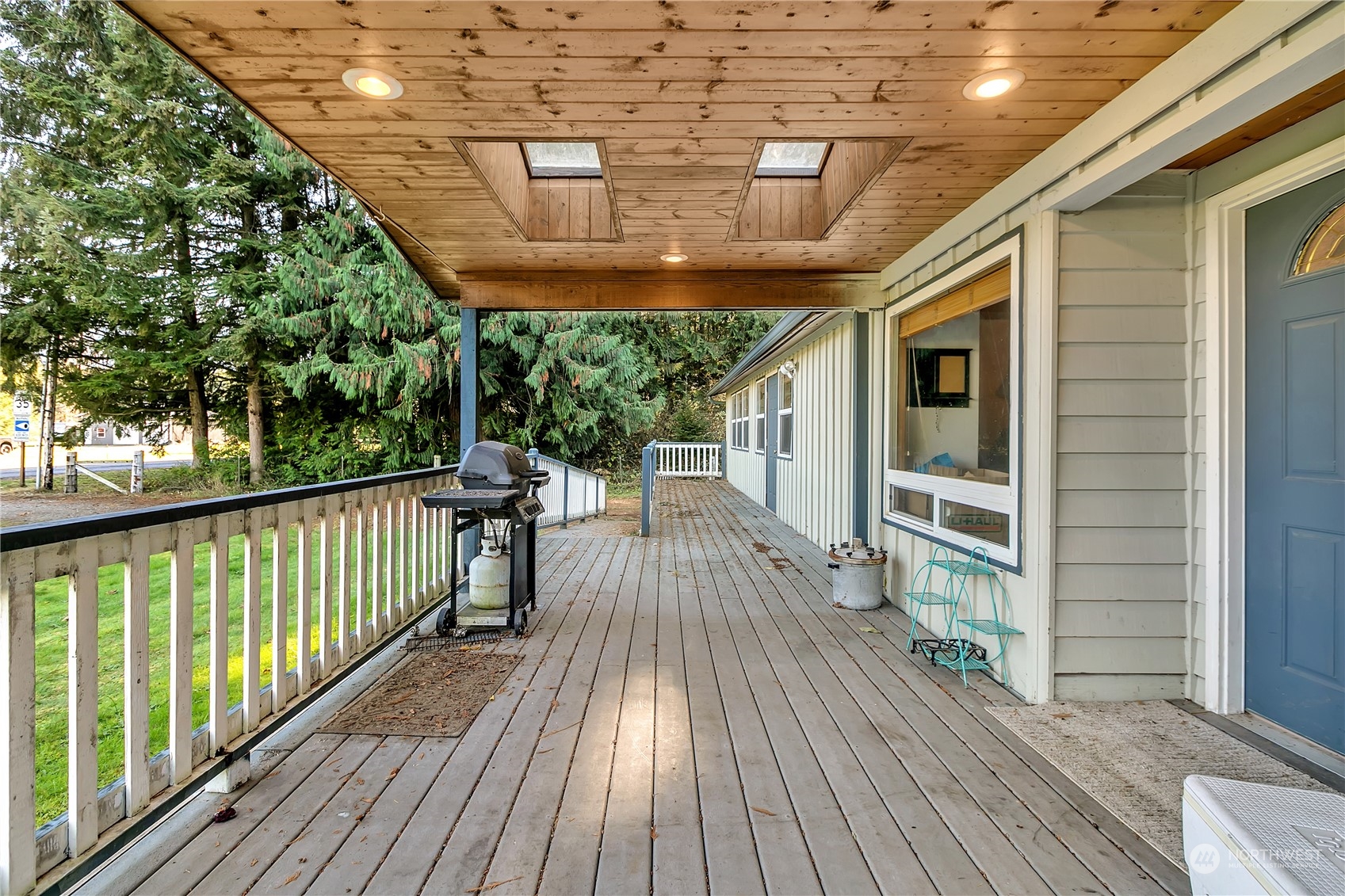 8198 Lusk Road Concrete, WA 98237 - Photo 3 of 36 a view of a balcony with wooden floor