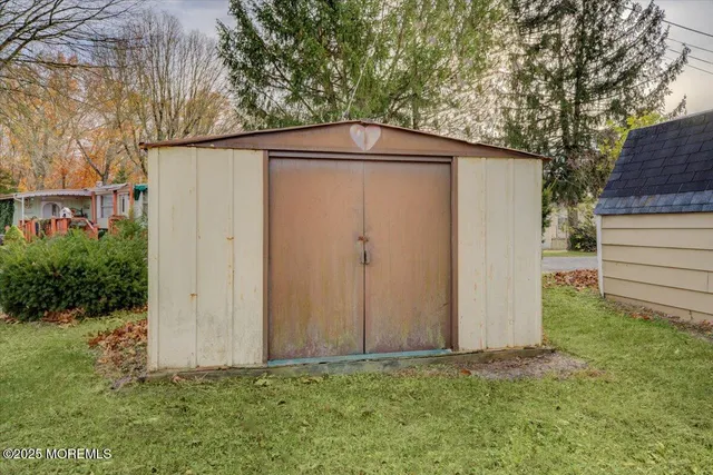 a backyard of a house