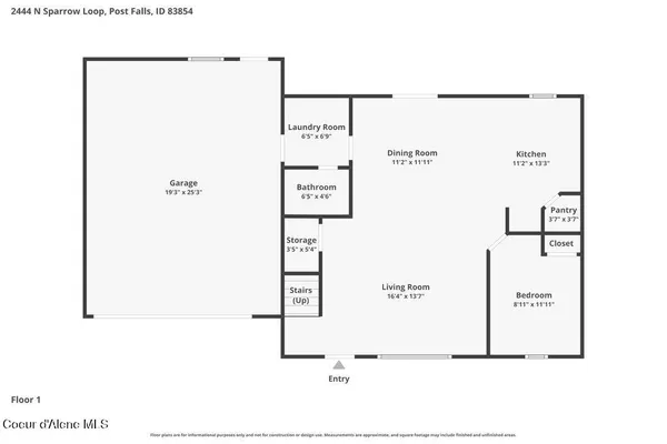 $544,000 | 2444 North Sparrow Loop, Post Falls, ID 83854