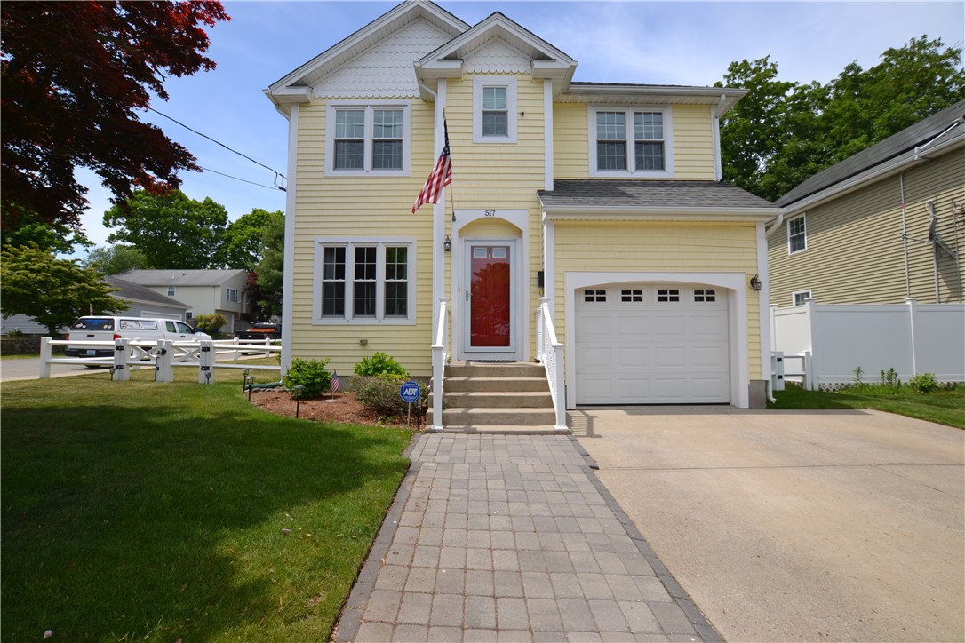 517 Pleasant Street Pawtucket, RI 02860 - Photo 1 of 24 Paver walkway leads to front door