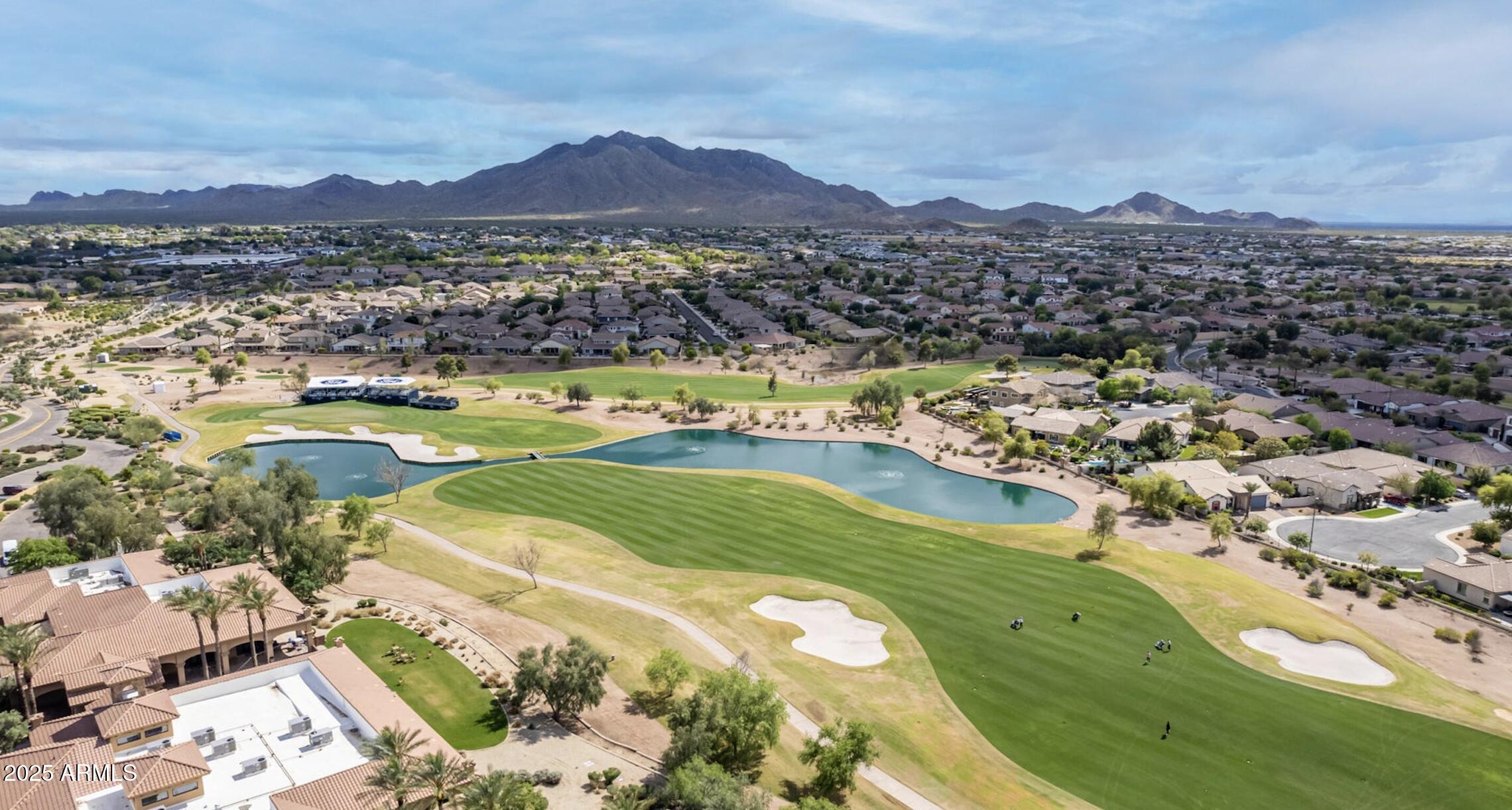 6756 South Seton Avenue Gilbert, AZ 85298 - Photo 35 of 37 an aerial view of residential houses with outdoor space and river