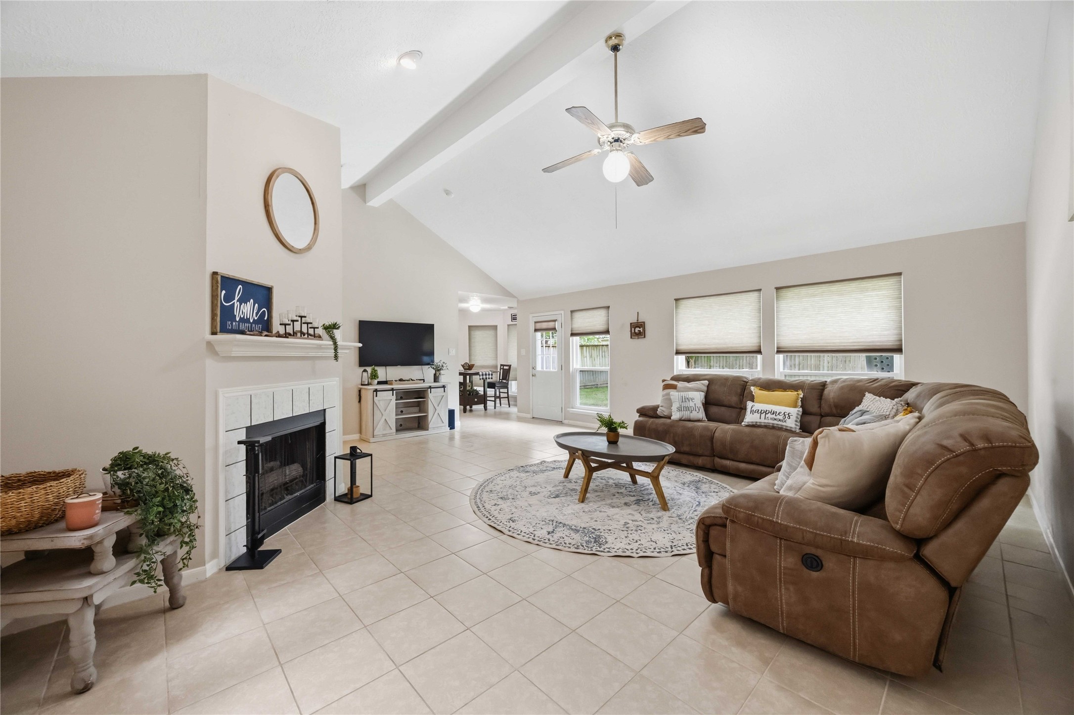 3226 Keygate Drive Spring, TX 77388 - Photo 5 of 34 Extra Large Living Room with Fireplace