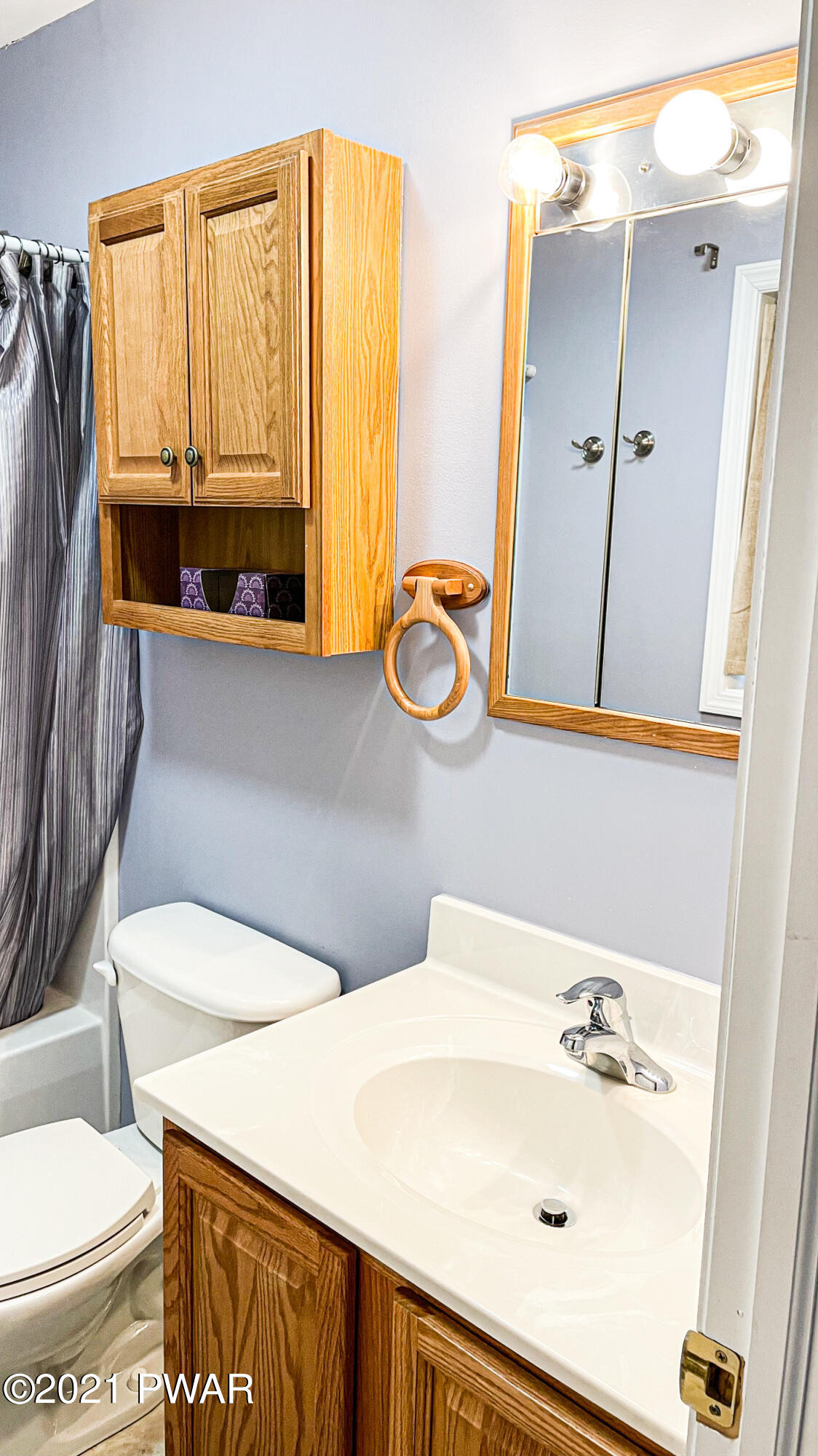 159 Fox Road Dingmans Ferry, PA 18328 - Photo 38 of 80 a bathroom with a sink and a mirror