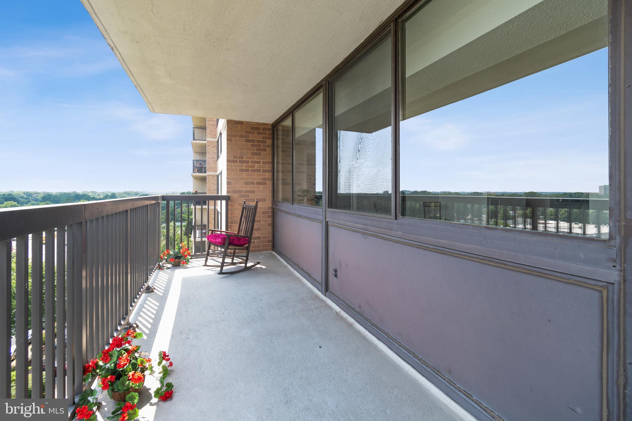 5501 Seminary Road, Unit 805S Falls Church, VA 22041 - Photo 28 of 48 Relax on this double pvt.balcony. Great views .