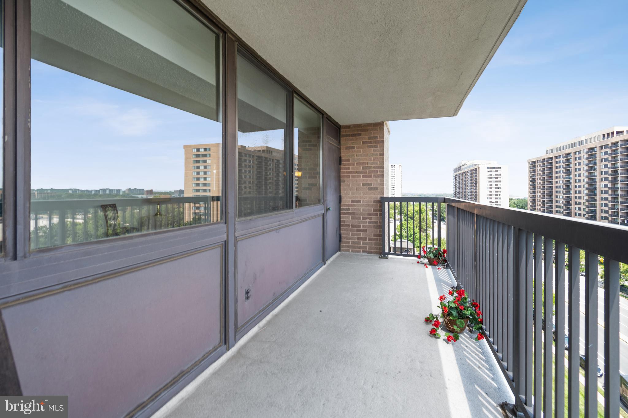 5501 Seminary Road, Unit 805S Falls Church, VA 22041 - Photo 29 of 48 Balcony from the living room. Loads of space.
