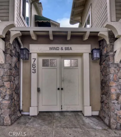 a view of a door of the house