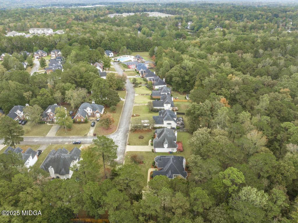 578 Edgefield Way Macon, GA 31210 - Photo 40 of 42 an aerial view of residential houses with outdoor space and trees