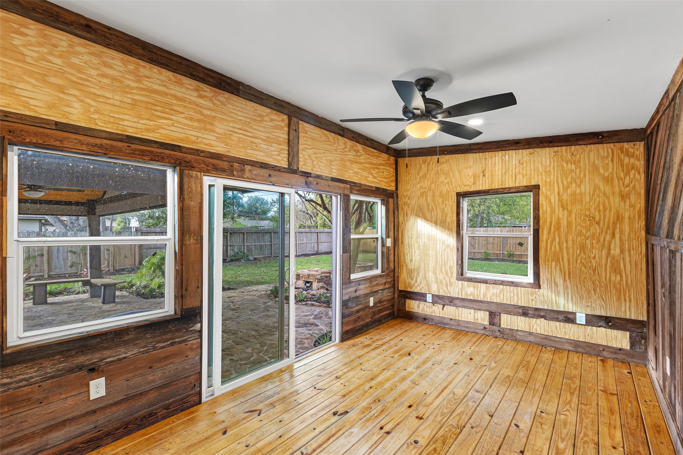 5402 Libbey Drive Houston, TX 77092 - Photo 36 of 43 wooden floor in an empty room with a window