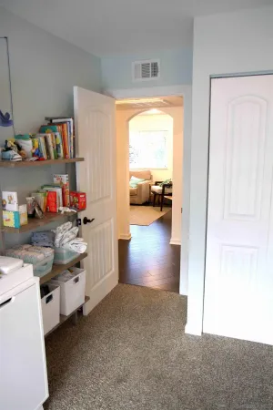 a kitchen with stainless steel appliances a stove and a refrigerator